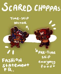 Scared Choppas Hard Enamel Pins