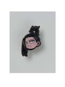 Sad Samurai Chibi Pin